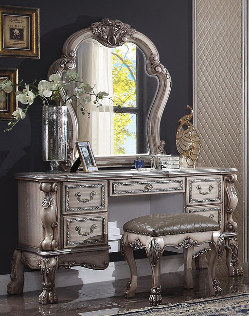 Dresden Vintage Bone White Vanity Desk image