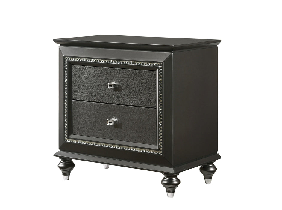 Kaitlyn Metallic Gray Nightstand image