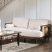 ALESUND Loveseat, Beige/Walnut image