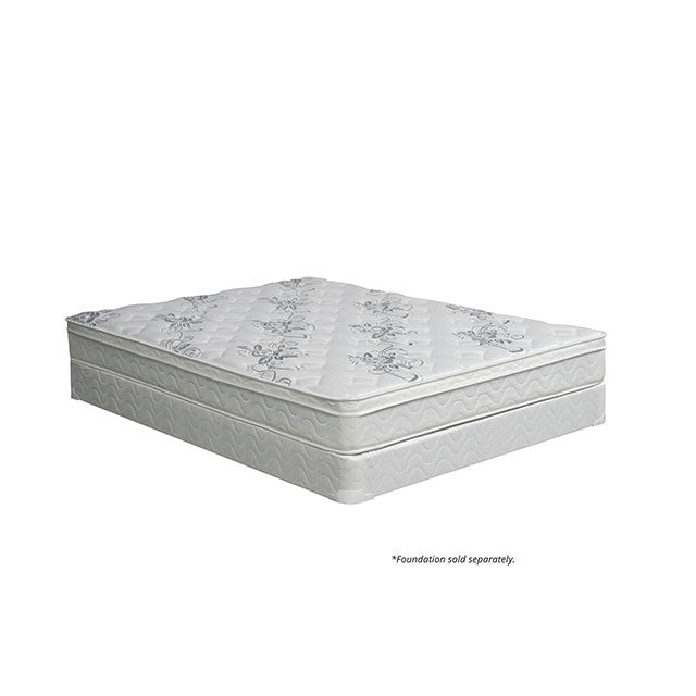 JALEN White 9" Euro Top Mattress, Full